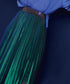 Polarized Pleated Flare Skirt