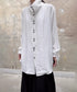Column Button Long Blouse