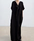 Cascade Drape Long Dress