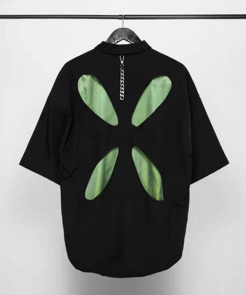 Oval Hollow Design Shirt