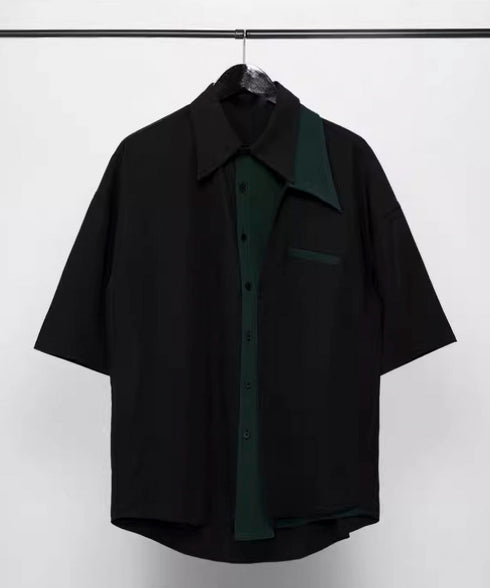Asymmetric Collar Shirt