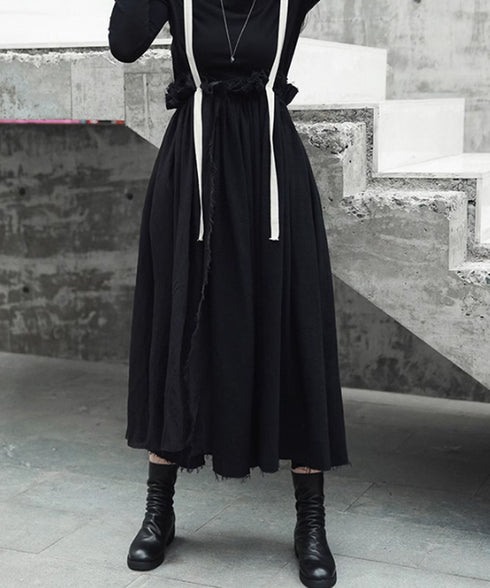 Cutting Suspender Skirt