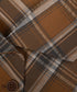 Plaid Edge Frill Blouse