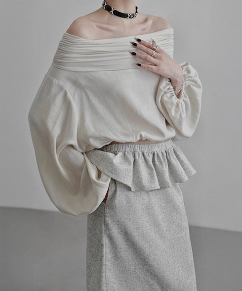 Back Bow Off Shoulder Top