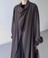 Drape Wrapped Long Coat