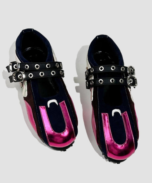 Red Rivet Runner Shoes