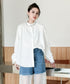 Lace Stand-up Collar Blouse