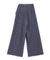 Grid Wrap Wide Pants