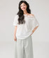 Lace Blossom Shoulder Tee