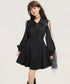 Sheer Sleeve Lace-Up Dress Series