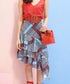 Stripe Cascade Skirt