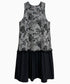 Monotone Tree Jacquard Dress