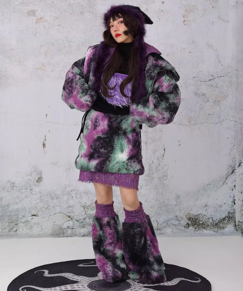 Layered Camouflage Skirt