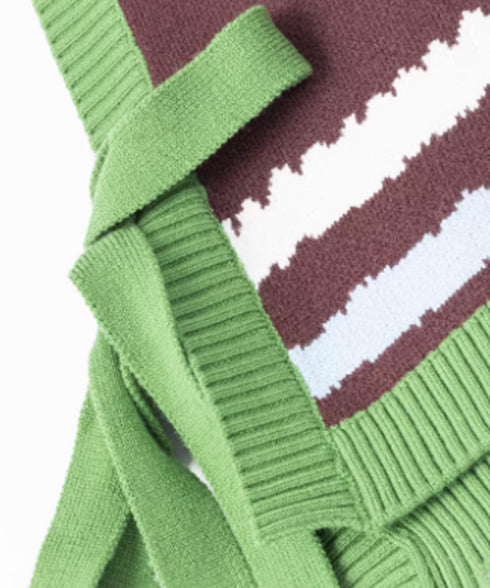 Pastoral Patchwork Knit Vest