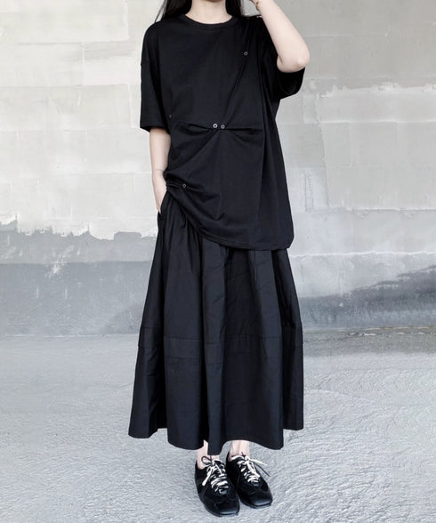 Button Fold Graphic Top