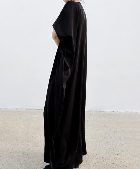 Cascade Drape Long Dress