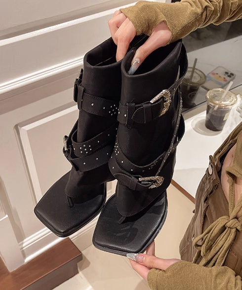 Buckle Crush Cover Sandal