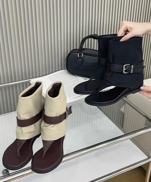 Canvas Belted Cover Sandal