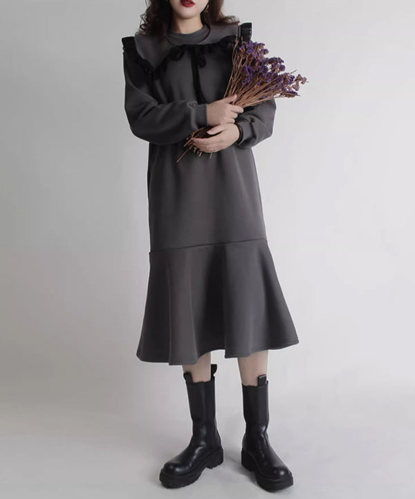 Sailor Collar Sweat Dress