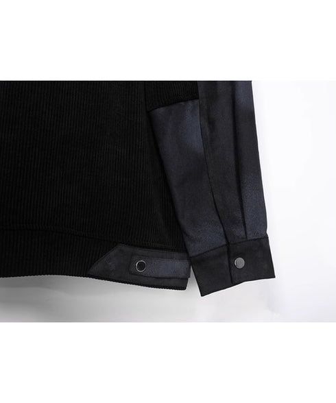 Patchwork Pocket Sweater