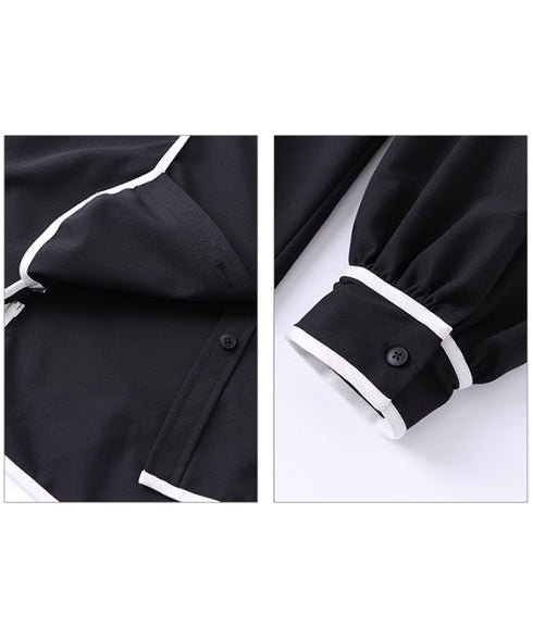 Deer Embroidery Collar Dress