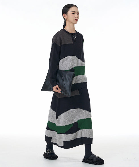 Abstract Block Knit Series