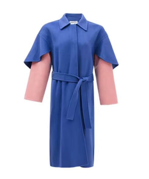 Ribbon Patchwork Faux Leather Jacket