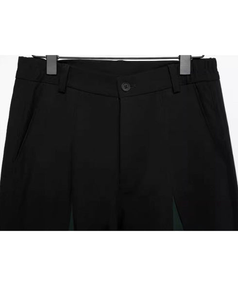 Center Splicing Design Pants