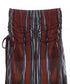 Striped Slit Drawstring Skirt