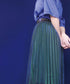 Polarized Pleated Flare Skirt