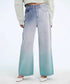 Gradient Fade Wide Denim