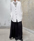 Column Button Long Blouse