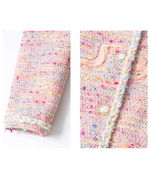 Check Draped Layer Skirt