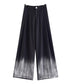 Gradient Hem Wide Slacks