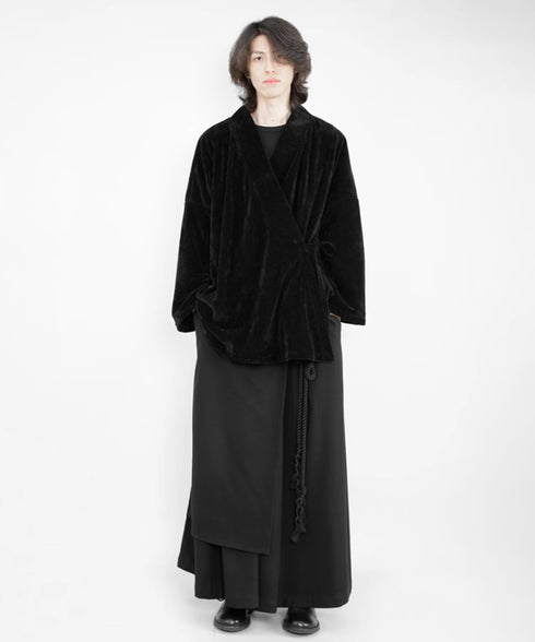 Layered Irregular Wide Pants