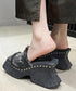 Tribal Stud Platform Sandals