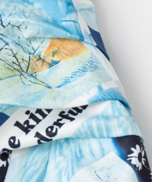 Gallery Print Drape Top