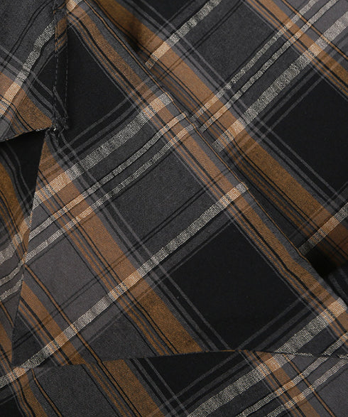 Plaid Fold Line Dress