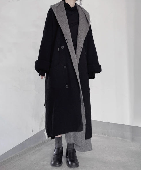 Double Face Knit Overcoat