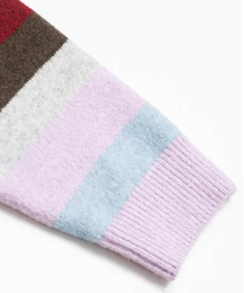 Multi Border Soft Knit Top