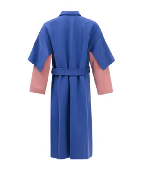 Ribbon Patchwork Faux Leather Jacket