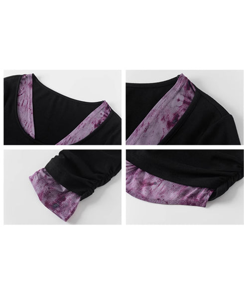 Tie-dye Layered Top