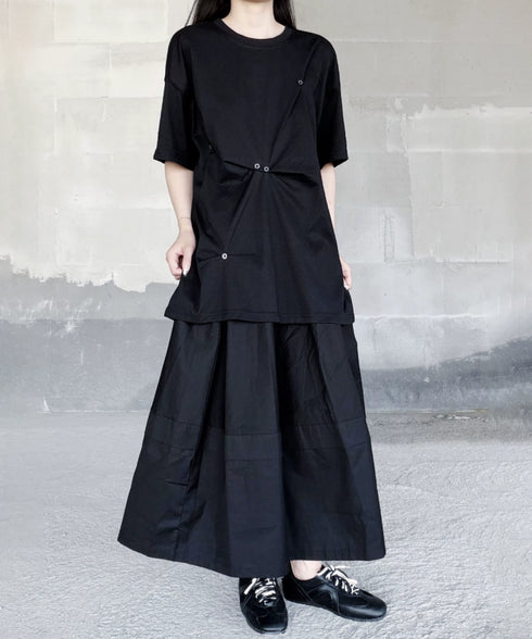 Button Fold Graphic Top