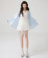 Ribbon Cascade Blouse