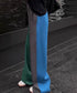 Contrast Color Straight Pants