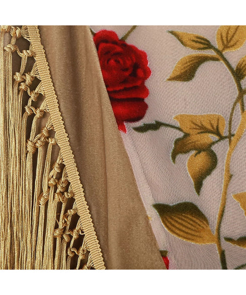 Flower Layered Tassel Skirt