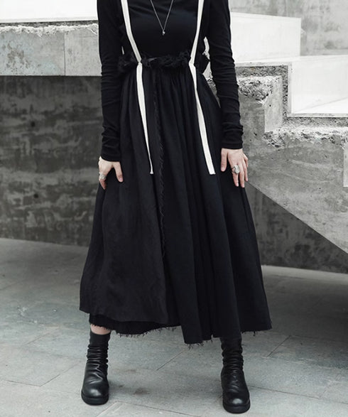 Cutting Suspender Skirt