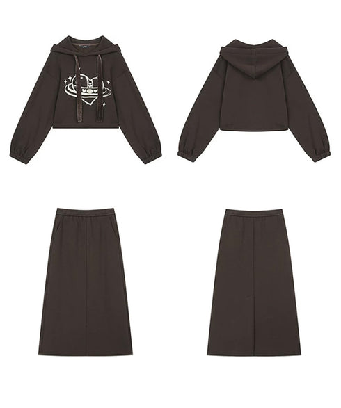 Orbit Hood Top&Skirt Co-ord