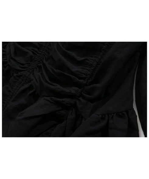 Draw Shirring Dress