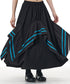 Tape Line Draped Volume Skirt